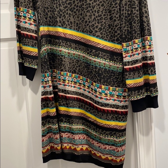 NWT Anthro Aldomartins Animal Aztec Sweater Dress - Picture 3 of 5